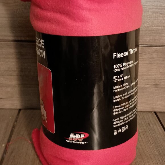 Ohio State Buckeye Fleece Throw Blanket 50"x60" Brand New by Northwest Co - Picture 3 of 8